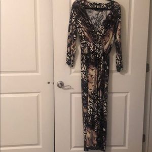 Leopard sexy long dress